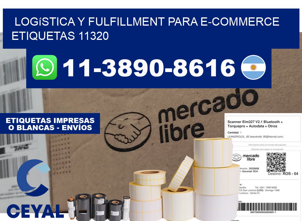 Logística y fulfillment para e-commerce etiquetas 11320