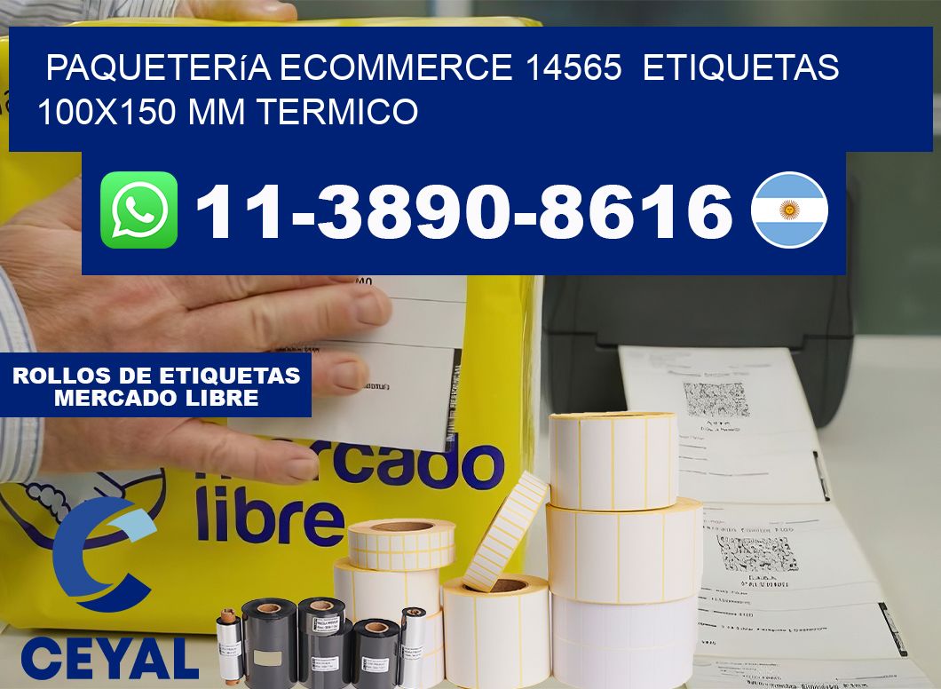 Paquetería eCommerce 14565  etiquetas 100×150 mm termico