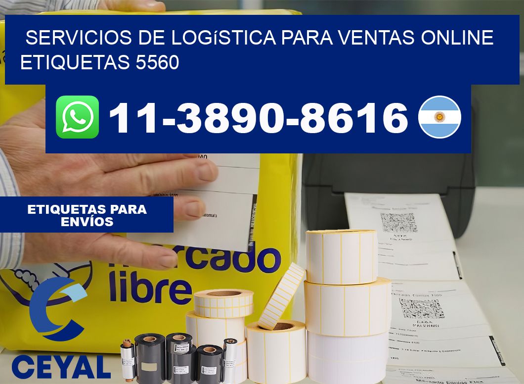 Servicios de logística para ventas online  etiquetas 5560