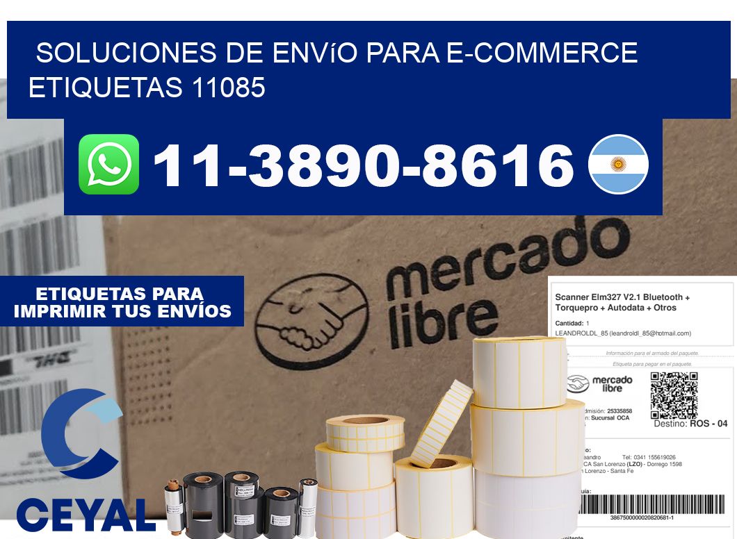 Soluciones de envío para e-commerce etiquetas 11085