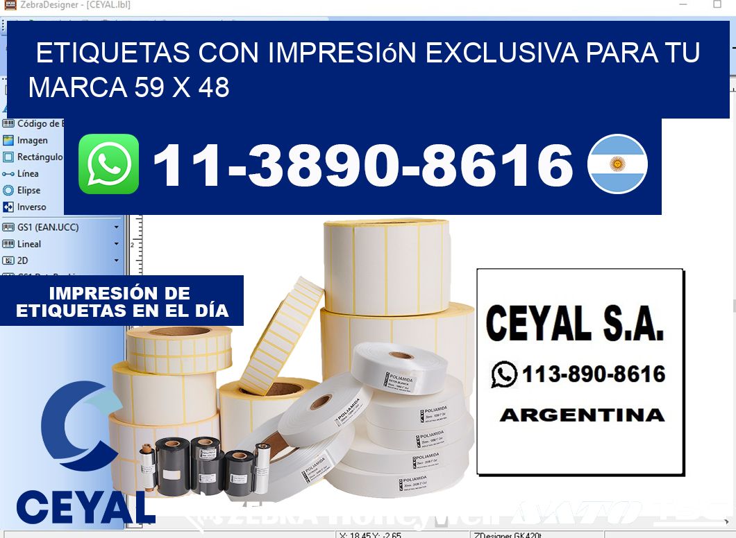 etiquetas con impresión exclusiva para tu marca 59 x 48