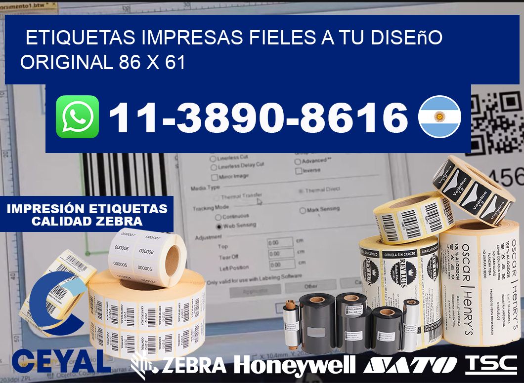 etiquetas impresas fieles a tu diseño original 86 x 61