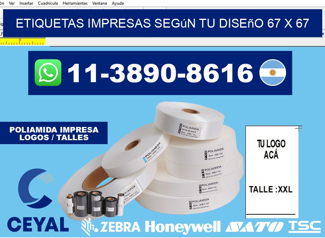 etiquetas impresas según tu diseño 67 x 67