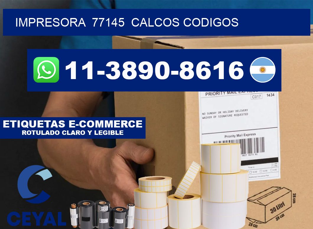 impresora 77145 calcos codigos