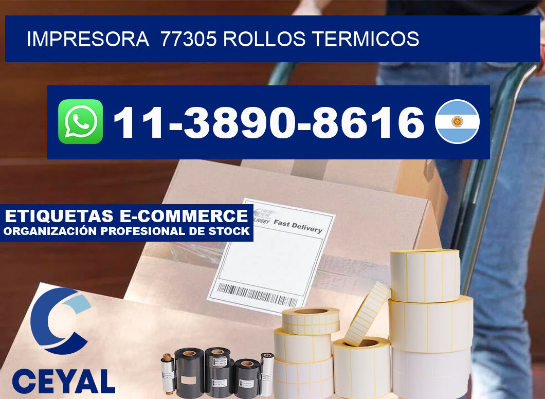 impresora  77305 rollos termicos