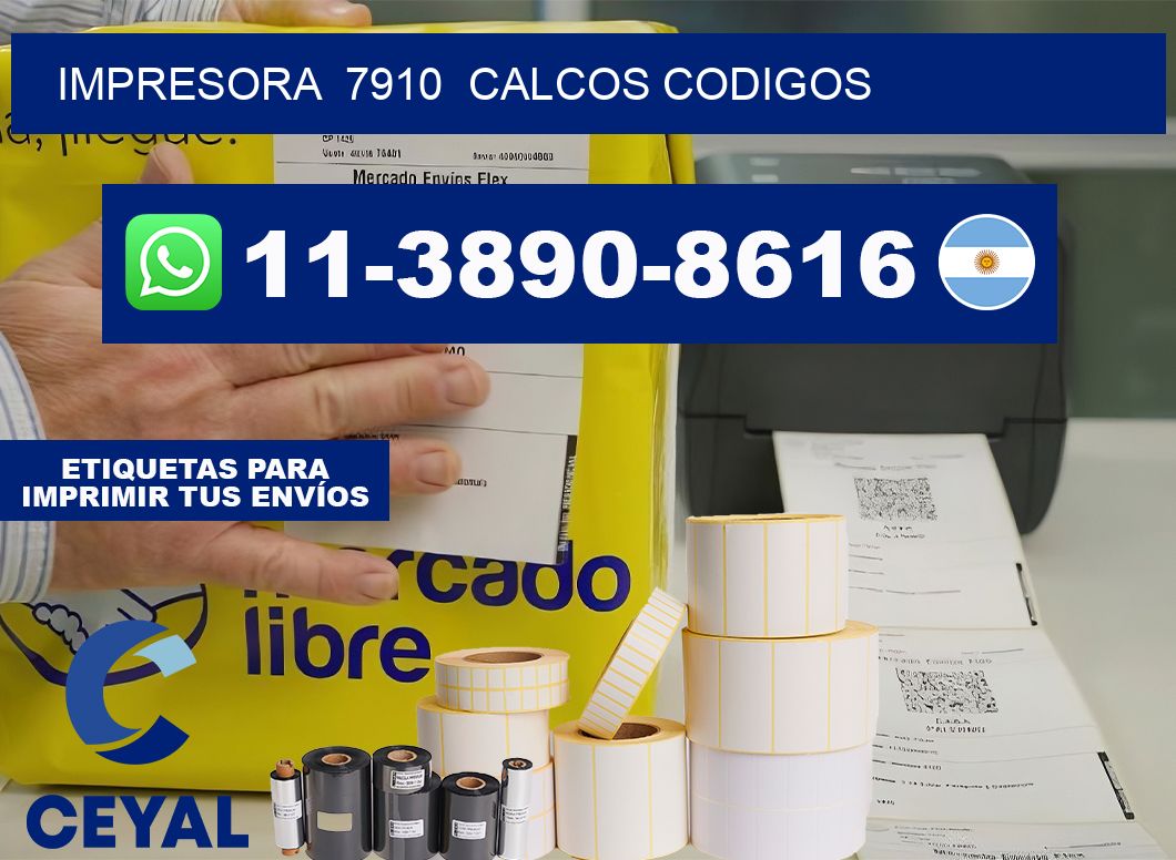 impresora 7910 calcos codigos