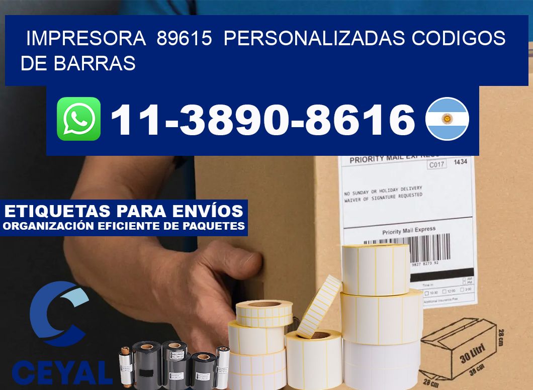 impresora 89615 personalizadas codigos de barras