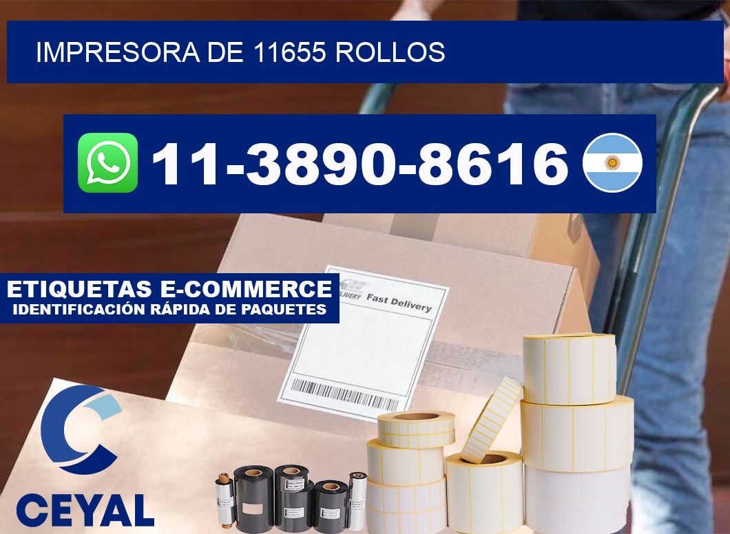 impresora de 11655 rollos