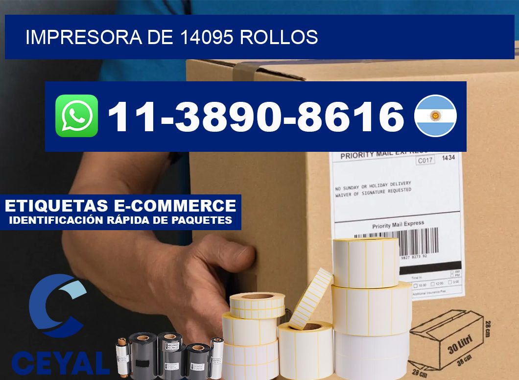 impresora de 14095 rollos