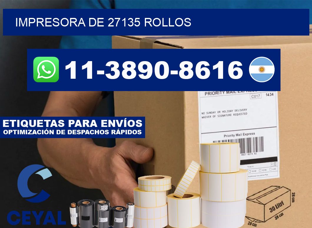 impresora de 27135 rollos