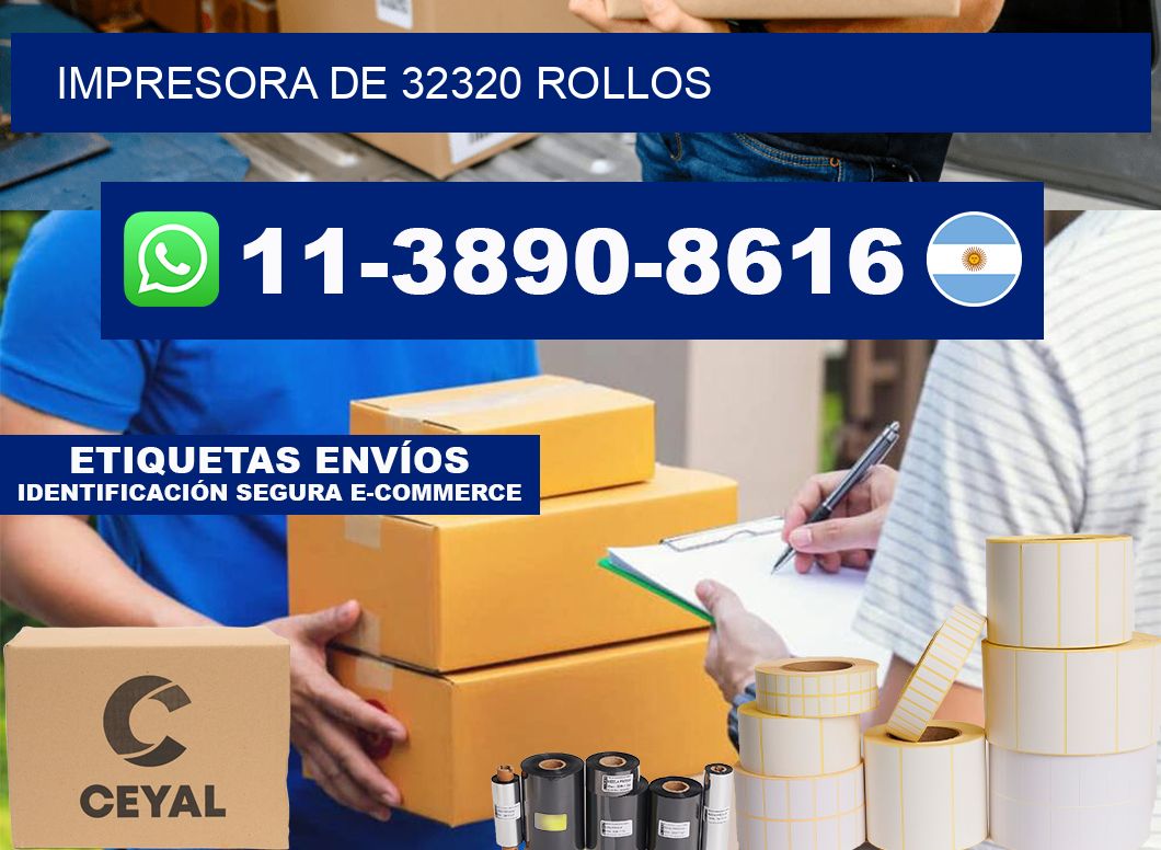 impresora de 32320 rollos
