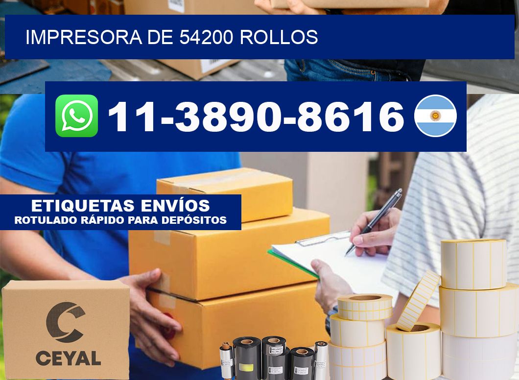 impresora de 54200 rollos