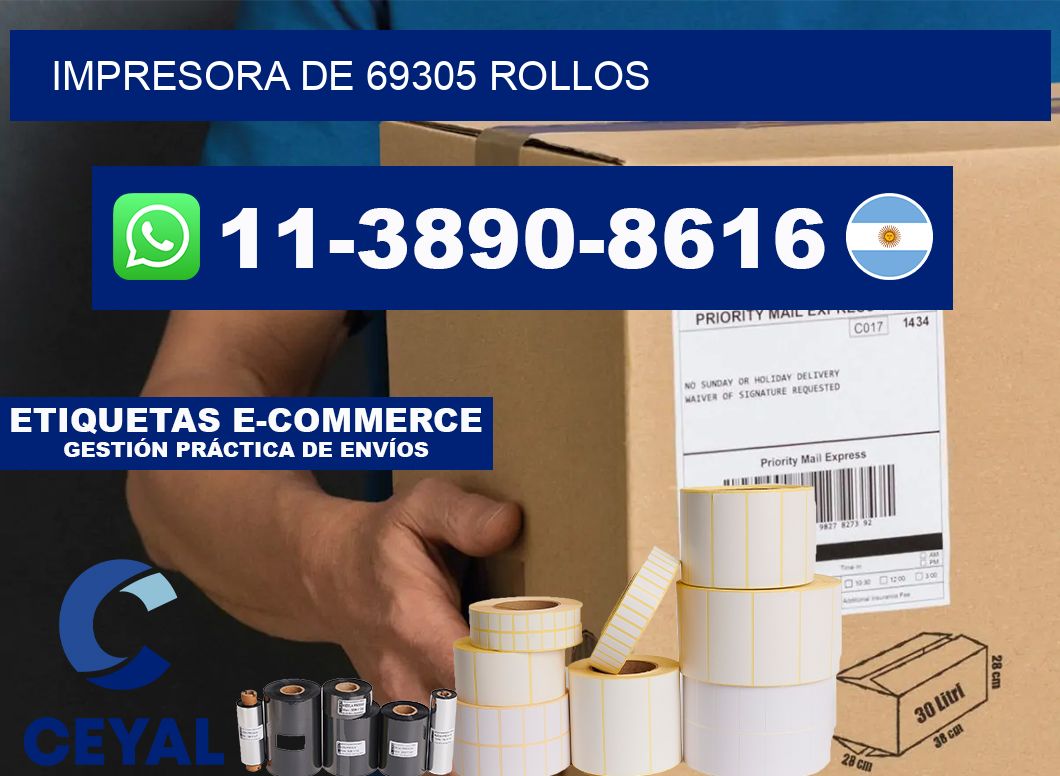 impresora de 69305 rollos