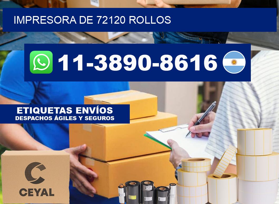 impresora de 72120 rollos