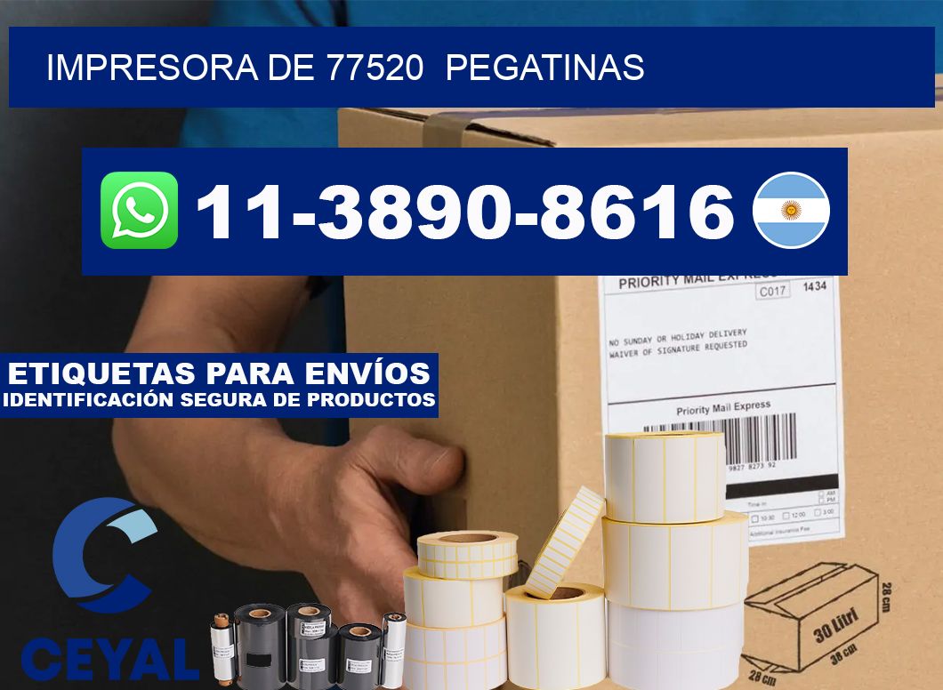 impresora de 77520 pegatinas