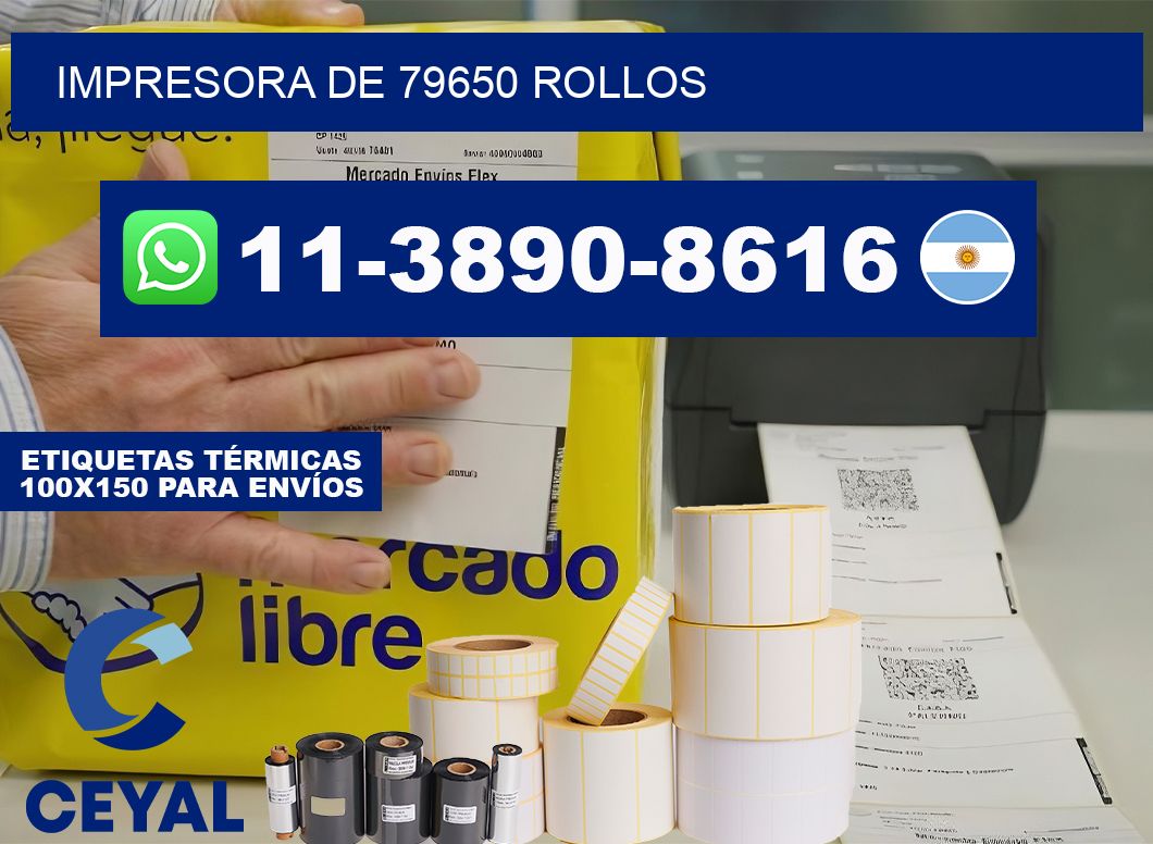 impresora de 79650 rollos