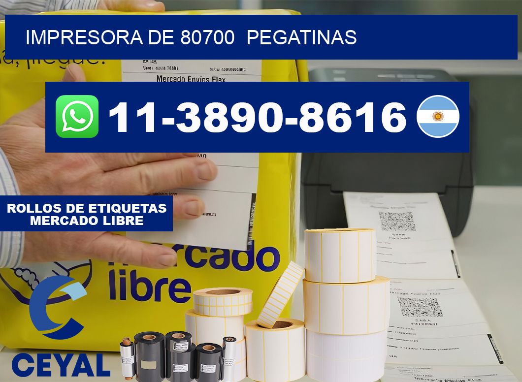 impresora de 80700  pegatinas