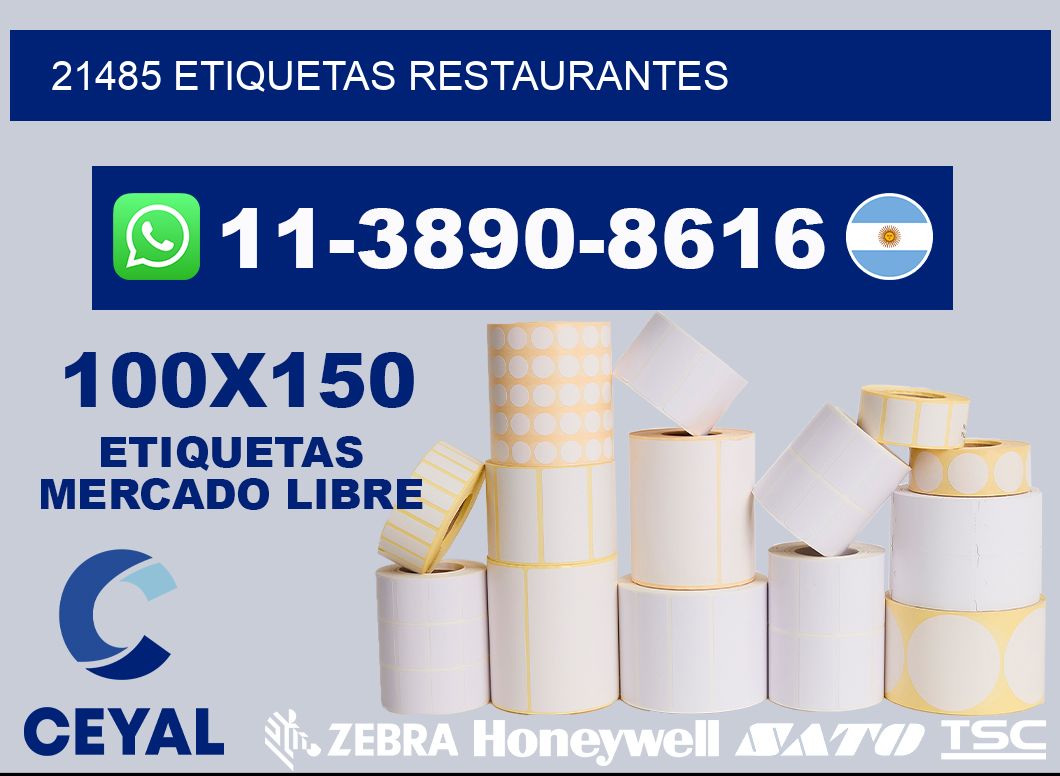 21485 etiquetas restaurantes