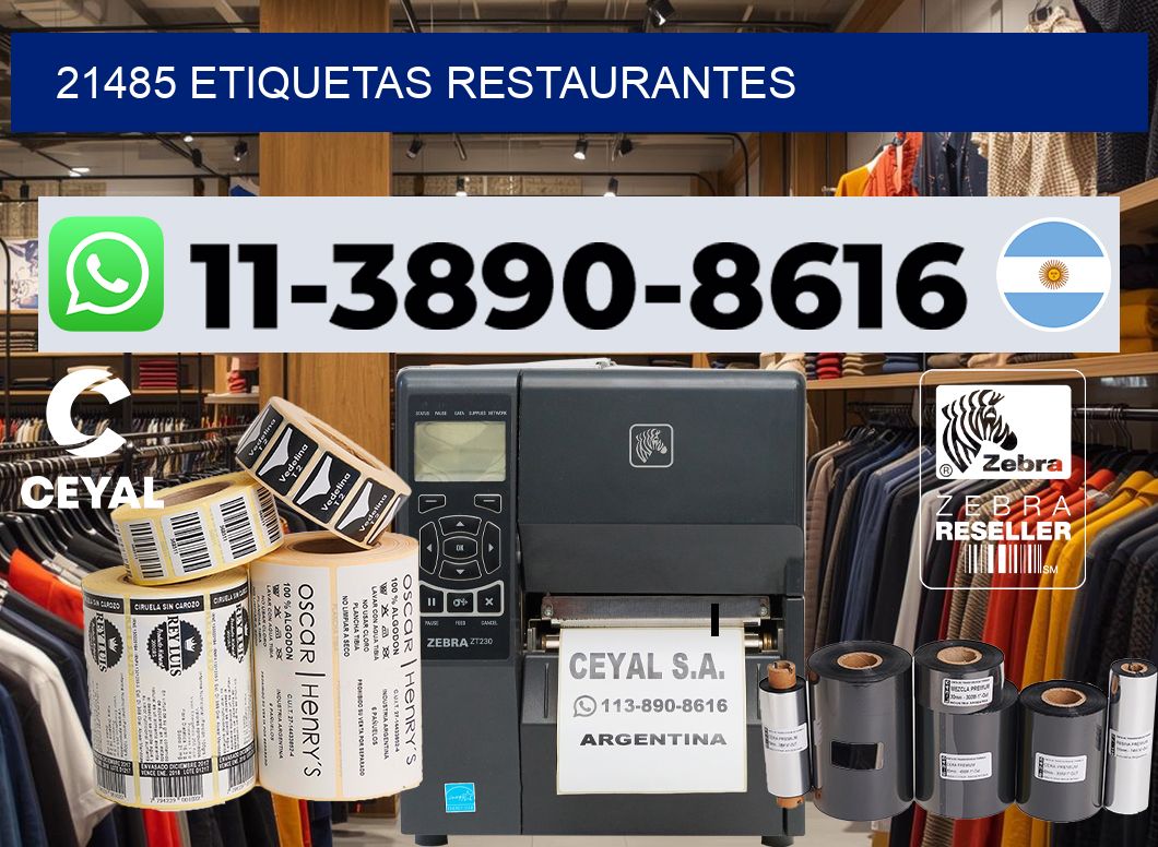 21485 etiquetas restaurantes