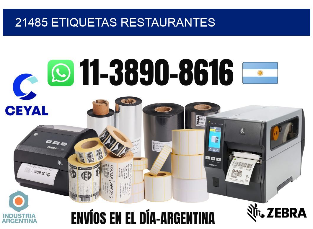 21485 etiquetas restaurantes