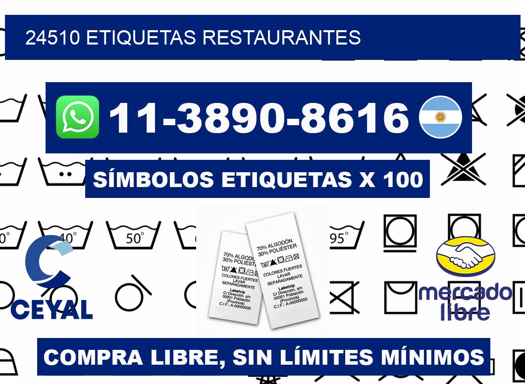 24510 etiquetas restaurantes
