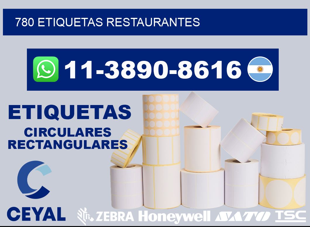 780 etiquetas restaurantes