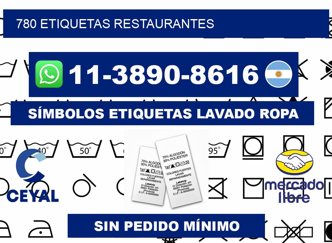 780 etiquetas restaurantes