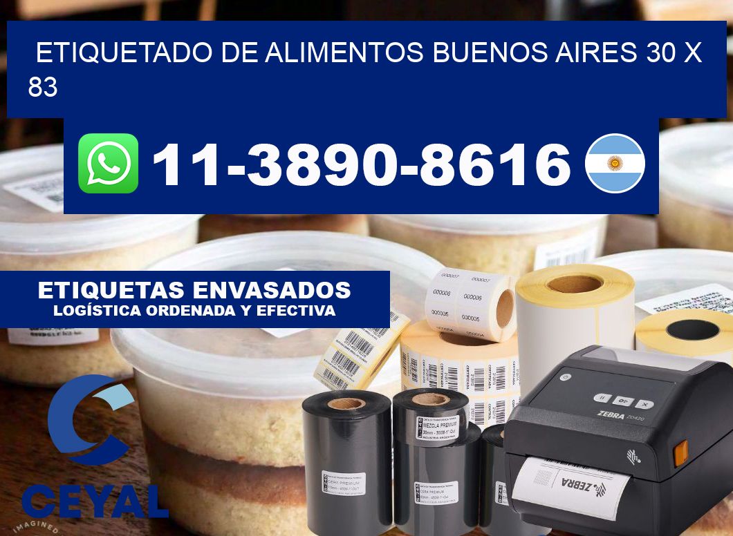Etiquetado de alimentos buenos aires 30 x 83