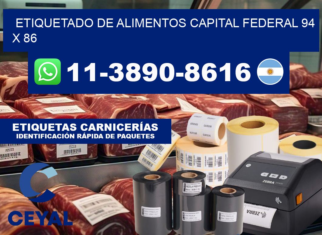 Etiquetado de alimentos capital federal 94 x 86