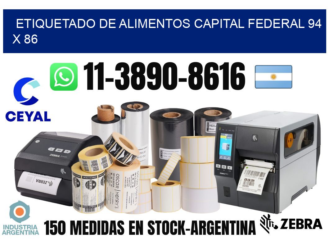 Etiquetado de alimentos capital federal 94 x 86