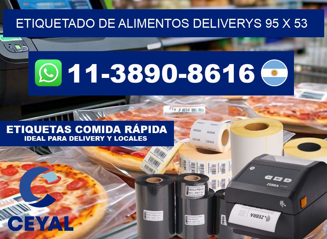 Etiquetado de alimentos deliverys 95 x 53