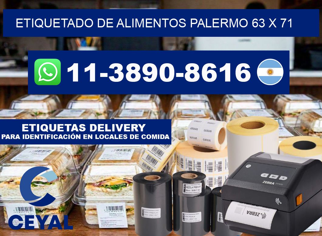 Etiquetado de alimentos palermo 63 x 71