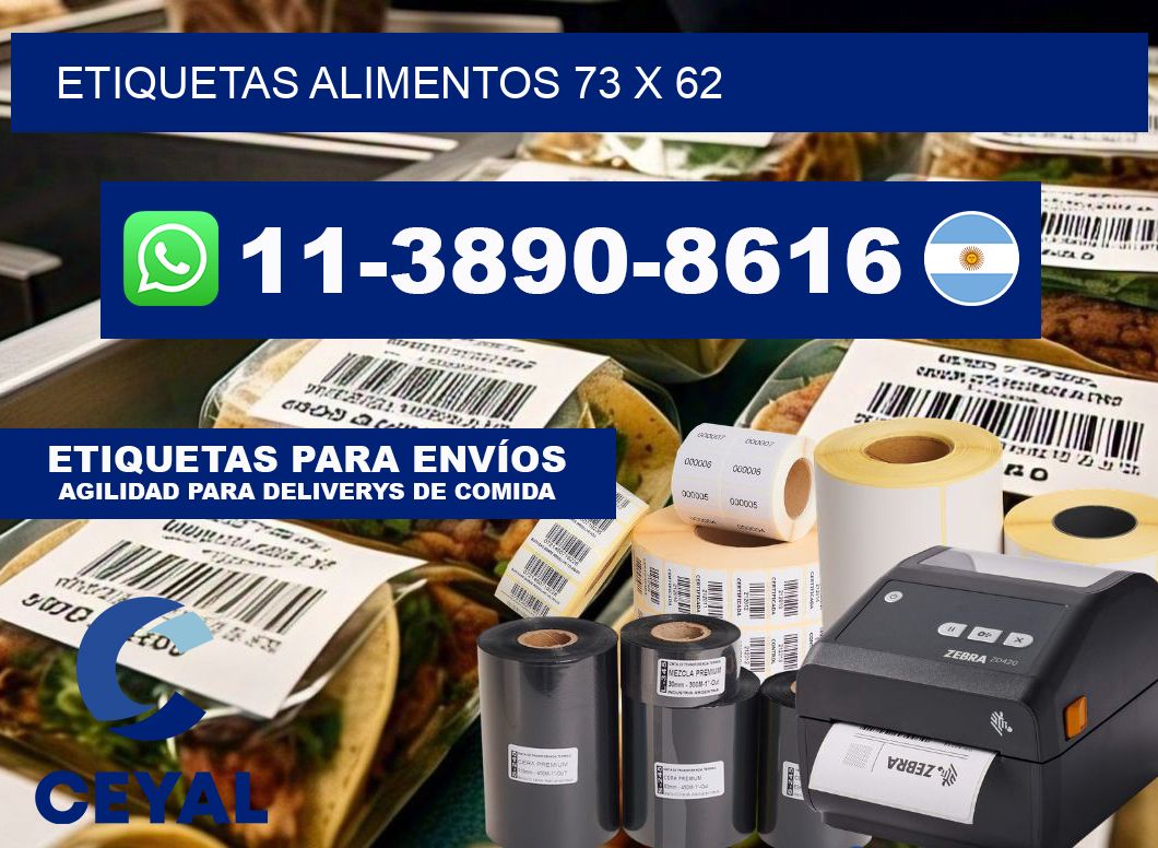 Etiquetas alimentos 73 x 62