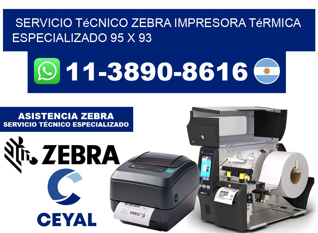 Servicio Técnico Zebra Impresora Térmica Especializado 95 x 93