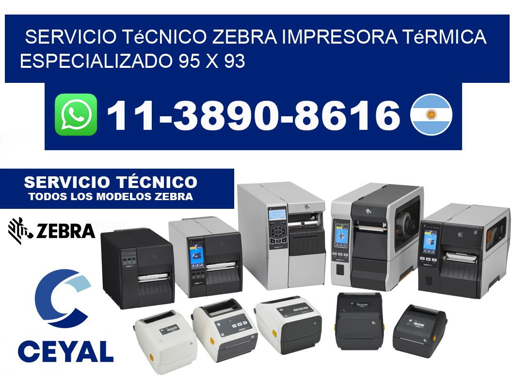 Servicio Técnico Zebra Impresora Térmica Especializado 95 x 93