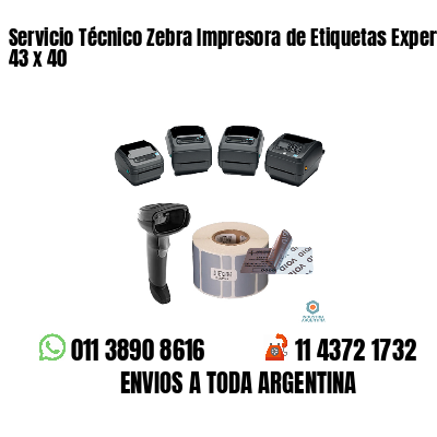 Servicio Técnico Zebra Impresora de Etiquetas Experto 43 x 40
