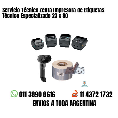 Servicio Técnico Zebra Impresora de Etiquetas Técnico Especializado 23 x 80