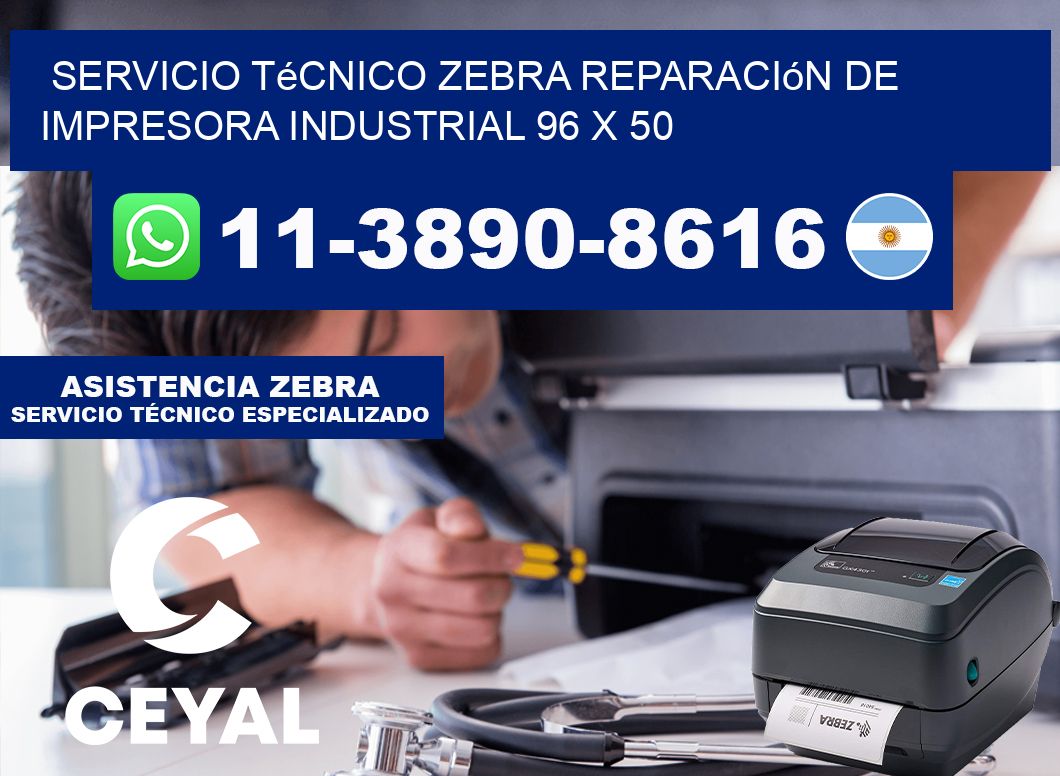 Servicio Técnico Zebra Reparación de Impresora Industrial 96 x 50