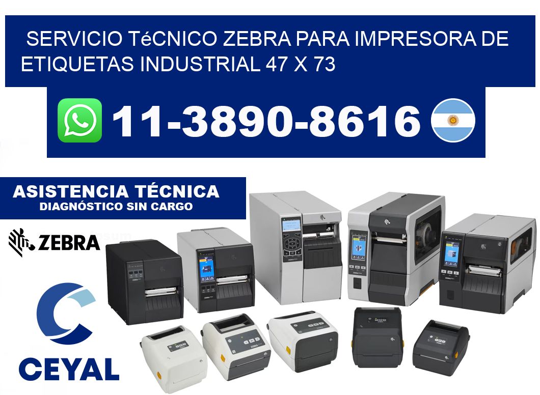 Servicio Técnico Zebra para Impresora de Etiquetas Industrial 47 x 73
