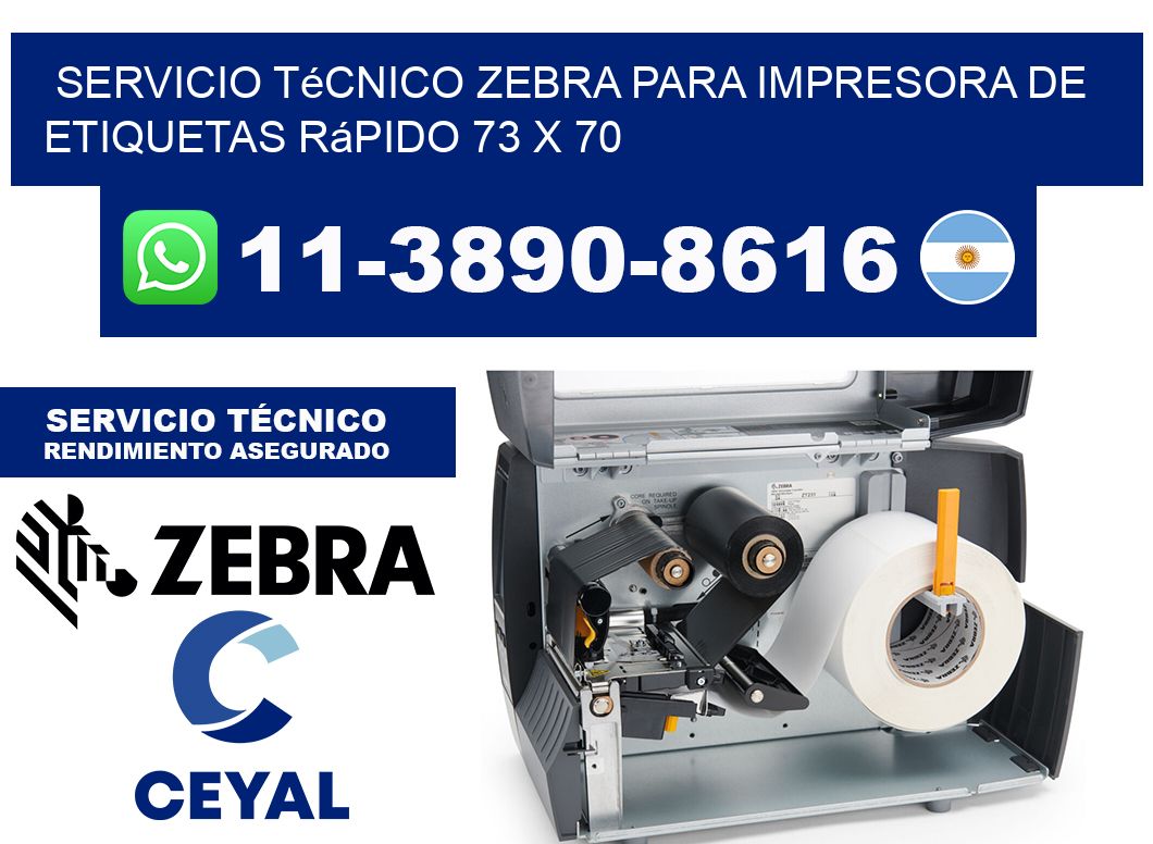 Servicio Técnico Zebra para Impresora de Etiquetas Rápido 73 x 70