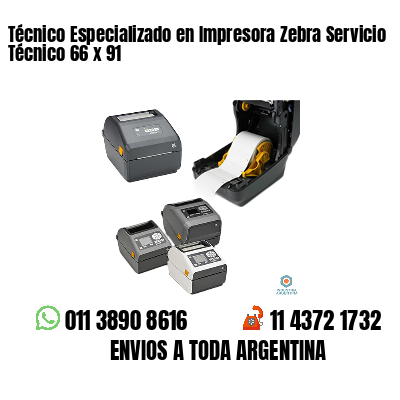 Técnico Especializado en Impresora Zebra Servicio Técnico 66 x 91