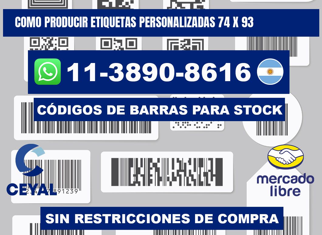como producir etiquetas personalizadas 74 x 93