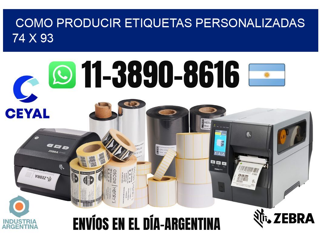 como producir etiquetas personalizadas 74 x 93