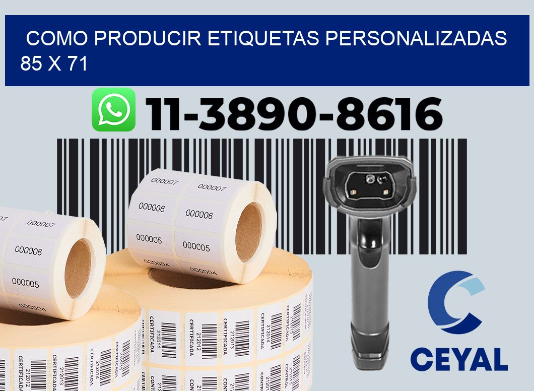 como producir etiquetas personalizadas 85 x 71