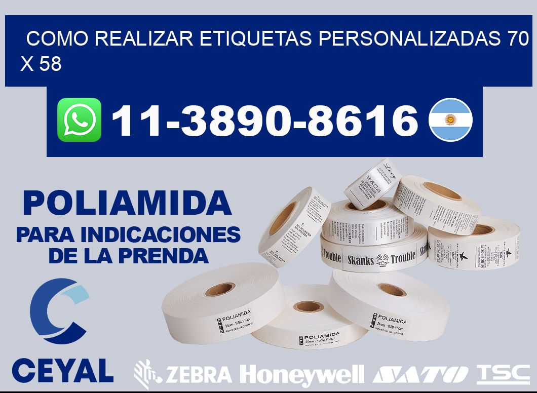 como realizar etiquetas personalizadas 70 x 58