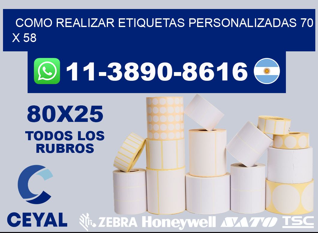 como realizar etiquetas personalizadas 70 x 58