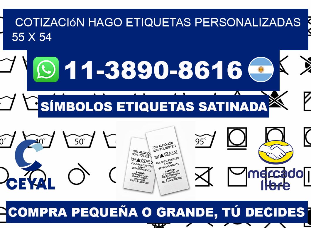 cotización hago etiquetas personalizadas 55 x 54