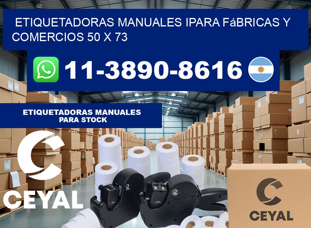 etiquetadoras manuales ipara fábricas y comercios 50 x 73