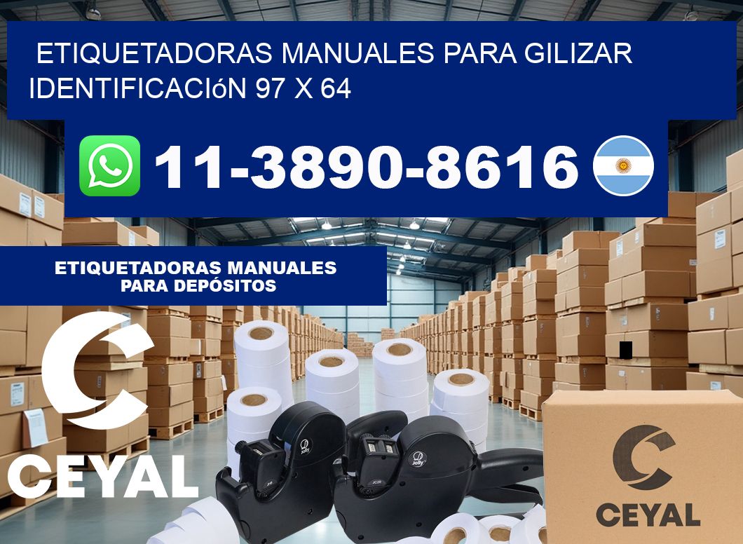 etiquetadoras manuales para gilizar identificación 97 x 64