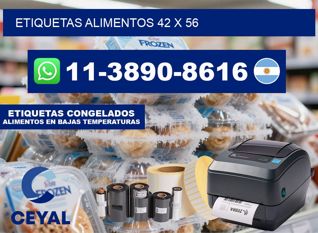 etiquetas alimentos 42 x 56